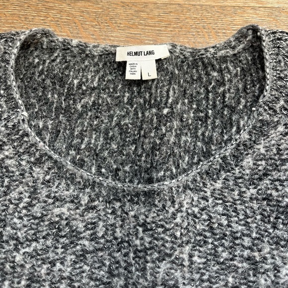 Helmut Lang Wool oversized Sweater in Dark Grey | Size L - Picture 4 of 4